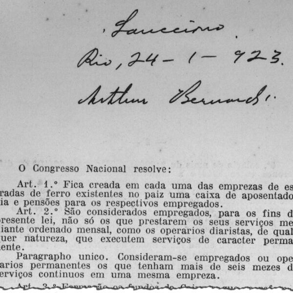 1923 - Caixas Previdenciarias - lei eloy chaves - agencia senado