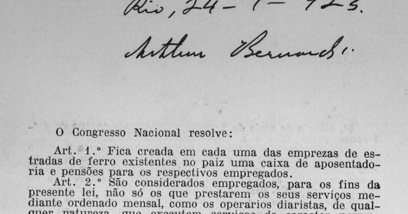 1923 - Caixas Previdenciarias - lei eloy chaves - agencia senado