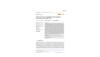Capa da pesquisa Impacts of Norway extended free choice reform