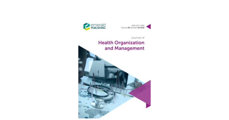 Capa de Journal of Health Organization and Management