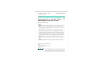 Capa da pesquisa Comparative performance analysis of public-private partnership hospitals in Türkiye