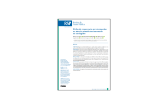 Capa da pesquisa Efeitos da remuneração por desempenho na atenção primária em um cenário de sub-registro