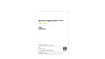 capa de Gouvernance de l’achat stratégique de la santé en Afrique - une revue de la littérature