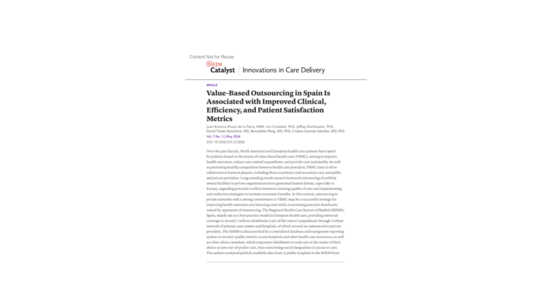 Capa de Value-Based Outsourcing in Spain Is Associated with Improved Clinical, Efficiency, and Patient Satisfaction Metrics